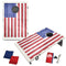 American USA Wood Texture Flag Bag Toss Game by BAGGO Baggo.com