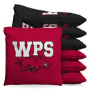 Arkansas Razorbacks WPS HOGS 9.5oz Bean Bag Toss Bags by BAGGO (Set of 8)