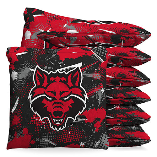 Arkansas State Red Wolves Graffiti 9.5 oz Bean Bag Toss Bags by BAGGO