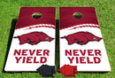 Arkansas Razorbacks Fanatic Pro Cornhole Bean Bag Toss Game 24x48 with 8 Regulation 16oz Bags