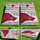 Arkansas Razorbacks Fight Song Pro Cornhole Bean Bag Toss Game 24x48 with 8 Regulation 16oz Bags