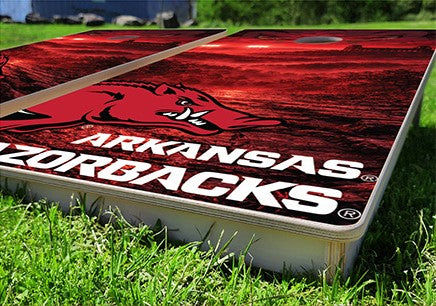 Arkansas Razorbacks Pig Trail Pro Cornhole Bean Bag Toss Game 24x48 wi ...