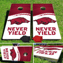 Arkansas Razorbacks Fanatic Pro Cornhole Bean Bag Toss Game 24x48 with 8 Regulation 16oz Bags