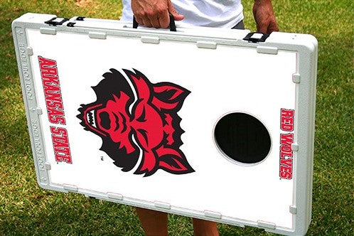 Arkansas State Red Wolves Baggo Bean Bag Toss Portable Cornhole Game