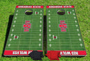 Arkansas State Red Wolves Home Field Pro Cornhole Bean Bag Toss Game 24x48 with 8 Regulation 16oz Bags