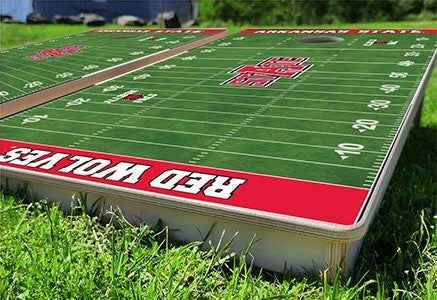 Arkansas State Red Wolves Home Field Pro Cornhole Bean Bag Toss Game 24x48 with 8 Regulation 16oz Bags
