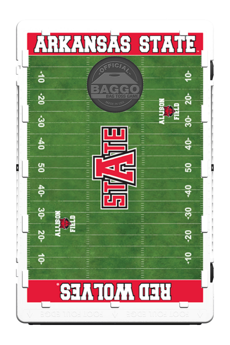 Arkansas State Red Wolves Home Field Baggo Bean Bag Toss 2x3 Portable Cornhole Game