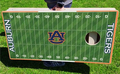 Auburn Tigers Home Field Pro Cornhole Bean Bag Toss Game 24x48 with 8 Regulation 16oz Bags