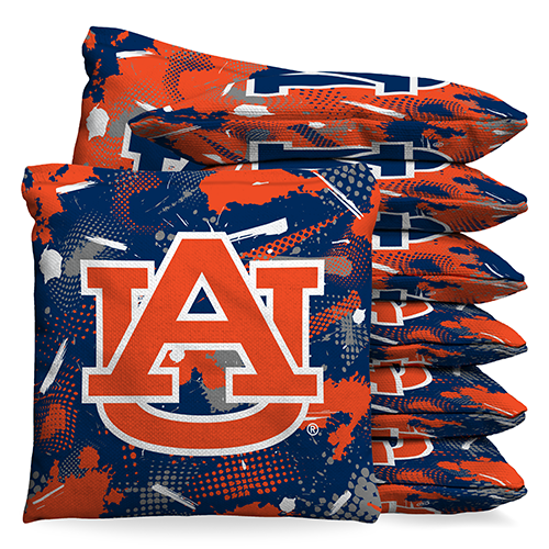 Auburn Tigers Graffiti 9.5 oz Bean Bag Toss Bags by BAGGO
