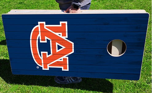Auburn Tigers Alternating Plank Pro Cornhole Bean Bag Toss Game 24x48 with 8 Regulation 16oz Bags