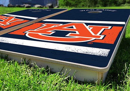 Auburn Tigers Fanatic Pro Cornhole Bean Bag Toss Game 24x48 with 8 Regulation 16oz Bags