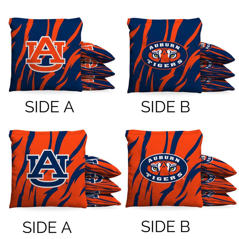 Auburn Tigers Stripes 9.5 oz Bean Bag Toss Bags by BAGGO