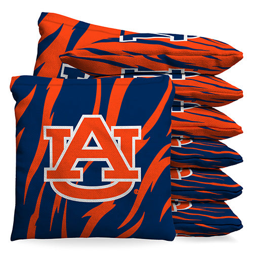 Auburn Tigers Stripes 9.5 oz Bean Bag Toss Bags by BAGGO