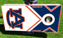 Auburn Tigers Vintage Pro Cornhole Bean Bag Toss Game 24x48 with 8 Regulation 16oz Bags