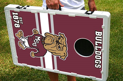 Mississippi State Bulldogs Bully Baggo Bean Bag Toss Portable 2x3 Cornhole Game