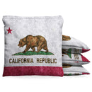 California Flag Seal Cornhole Bean Bag Toss Bags (set of 8) Baggo.com