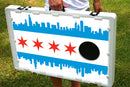 Chicago City Skyline Flag Bean Bag Toss Game by BAGGO