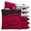 Arkansas Razorbacks Fanatic Cornhole 1 LB Cornhole Bean Bag Toss Bags by BAGGO (Set of 8)