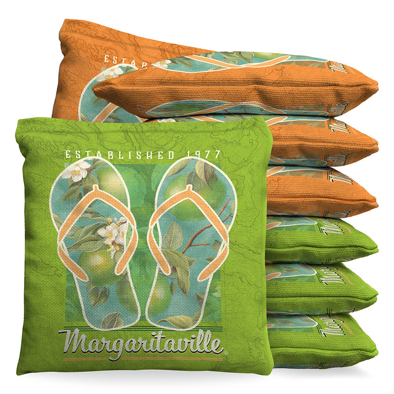 Margaritaville 5 O'Clock Sunset 9.5oz Baggo Bean Bag Toss Bags Set (set of 8)