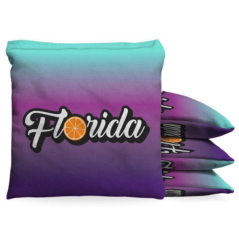 Florida Fade Cornhole Bean Bag Toss Bags (set of 8) Baggo.com