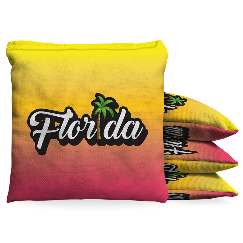 Florida Fade Cornhole Bean Bag Toss Bags (set of 8) Baggo.com