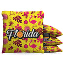 Florida Pattern Cornhole Bean Bag Toss Bags (set of 8) Baggo.com