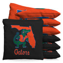 Florida Gators Albert Cornhole 1 LB Cornhole Bean Bag Toss Bags by BAGGO (Set of 8)