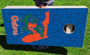 Florida Gators Albert Pro Cornhole Bean Bag Toss Game 24x48 with 8 Regulation 16oz Bags