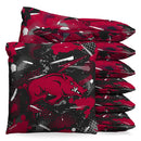 Arkansas Razorbacks Graffiti Cornhole 1 LB Cornhole Bean Bag Toss Bags by BAGGO (Set of 8)
