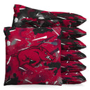 Arkansas Razorbacks Graffiti Cornhole 1 LB Cornhole Bean Bag Toss Bags by BAGGO (Set of 8)