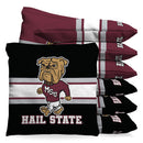 Mississippi State Bulldogs Hail State 1 LB Cornhole Bean Bags by BAGGO (Set of 8)