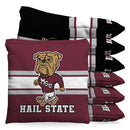 Mississippi State Bulldogs Hail State 1 LB Cornhole Bean Bags by BAGGO (Set of 8)