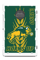North Dakota State Bison Horns Up Baggo Bean Bag Toss Portable Cornhole Game