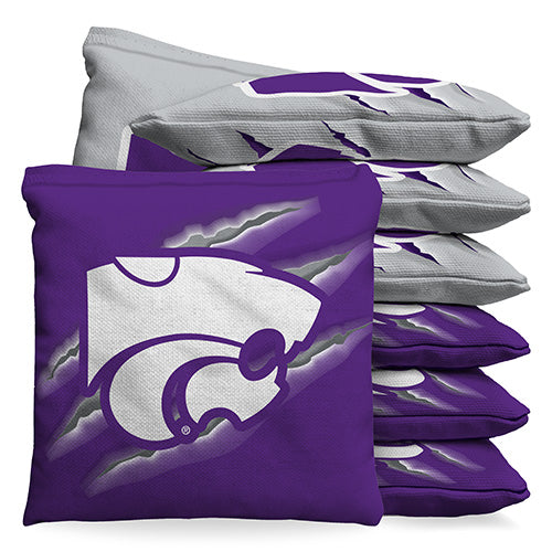 Kansas State Wildcats Scratch 1 LB Cornhole Bean Bag Toss Bags by BAGGO