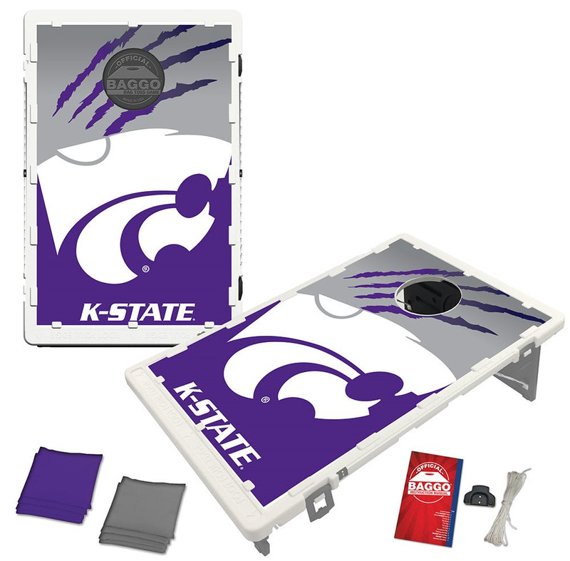 Kansas State Wildcats Fanatic Baggo Bean Bag Toss Portable Cornhole Game