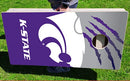 Kansas State Wildcats Fanatic Pro Cornhole Bean Bag Toss Game 24x48 with 8 Regulation 16oz Bags