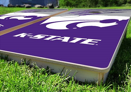 Kansas State Wildcats Fanatic Pro Cornhole Bean Bag Toss Game 24x48 with 8 Regulation 16oz Bags