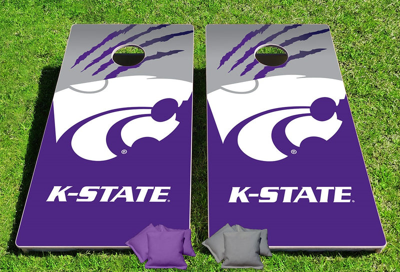 Kansas State Wildcats Fanatic Pro Cornhole Bean Bag Toss Game 24x48 with 8 Regulation 16oz Bags