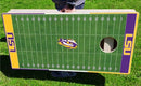LSU Tigers Home Field Pro Cornhole Bean Bag Toss Game 24x48 with 8 Regulation 16oz Bags