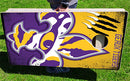 LSU Tigers Fanatic Pro Cornhole Bean Bag Toss Game 24x48 with 8 Regulation 16oz Bags