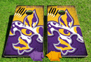 LSU Tigers Fanatic Pro Cornhole Bean Bag Toss Game 24x48 with 8 Regulation 16oz Bags