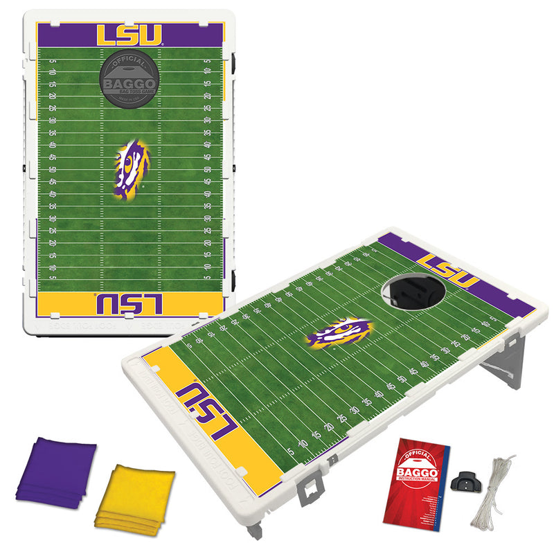 Louisiana State University LSU Tigers Home Field Baggo Bean Bag Toss Portable Cornhole Game