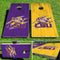 LSU Tigers Scratch Plank Pro Cornhole Bean Bag Toss Game 24x48 with 8 Regulation 16oz Bags