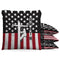 Lineman US Flag Custom Bean Bags Baggo Cornhole Bean Bag Toss Bags (set of 8)