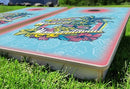 Margaritaville Livin' For The Weekend Pro Cornhole Bean Bag Toss Game 24x48 with 8 Regulation 16oz Bags