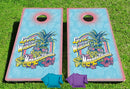 Margaritaville Livin' For The Weekend Pro Cornhole Bean Bag Toss Game 24x48 with 8 Regulation 16oz Bags