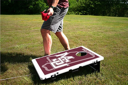 Mississippi State Bulldogs Hail State MSU Retro Baggo Bean Bag Toss Portable 2x3 Cornhole Game