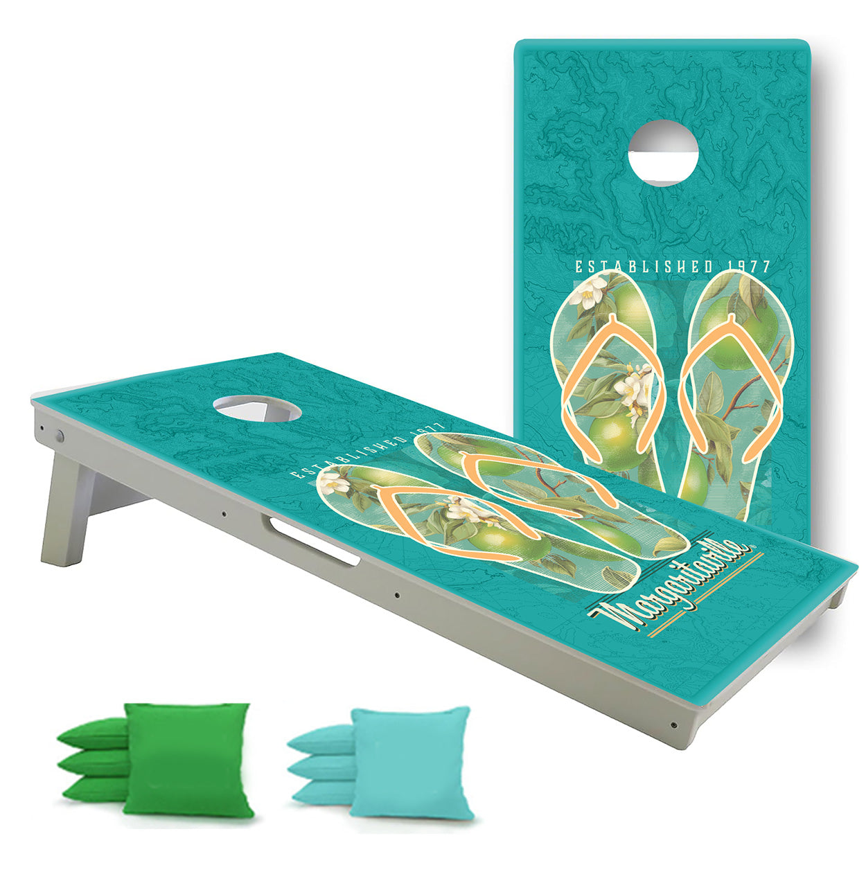 Margaritaville All Weather Pro Style Regulation Custom Cornhole Game ...