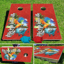 Margaritaville Catalina Boat Drinks Pro Cornhole Bean Bag Toss Game 24x48 with 8 Regulation 16oz Bags