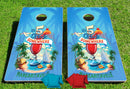 Margaritaville It's 5 O'Clock Somewhere Pro Cornhole Bean Bag Toss Game 24x48 with 8 Regulation 16oz Bags